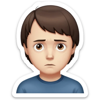 will's from stranger things sad sticker