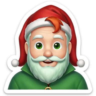 Show me a Irish version of Santa Claus  sticker
