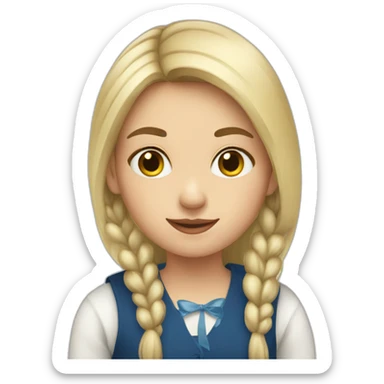 Estonian girl sticker