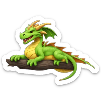 Beard dragon chilling  sticker