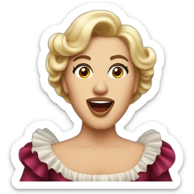 opera singer sticker