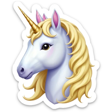 Magical, beautiful, mystical unicorn queen sticker