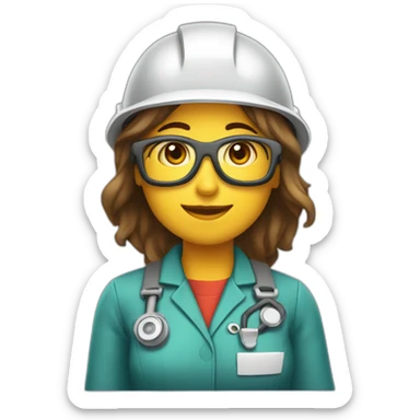 Chica ingeniera de montes sticker
