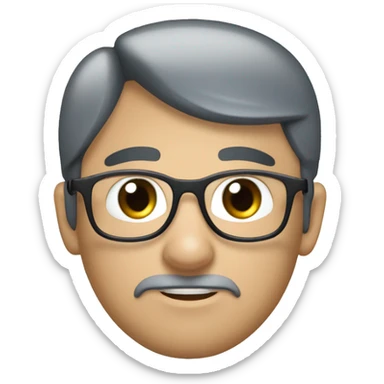Genérame un emoji humano con facciones bonitas, color de ojos azules, casco blanco, cara larga perfilada, tapones auditivos de seguridad, lentes de seguridad transparentes sticker