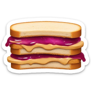 peanut butter jelly sandwich sticker