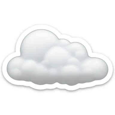 cloud landscape sticker