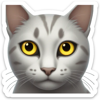 Cat eyes glowing in darkness sticker