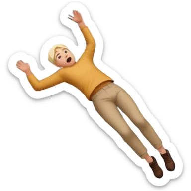 a person killing themself by jumping off of a building sticker