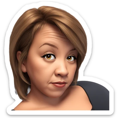 realistic portrait of a girl sticker