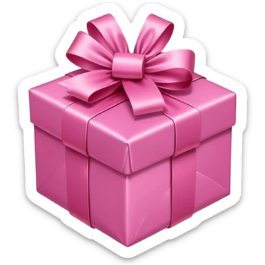 Pink present emoji small sticker