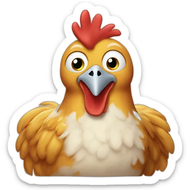 chicken cof sticker