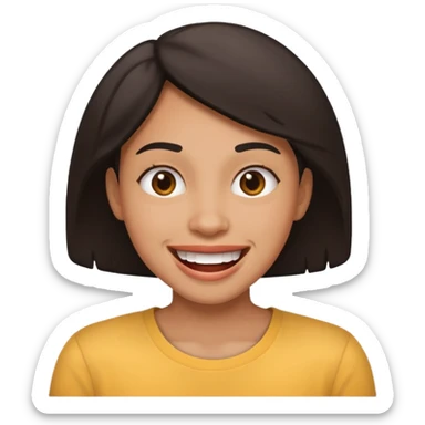 Smiley face mixed 🤗+😬 sticker