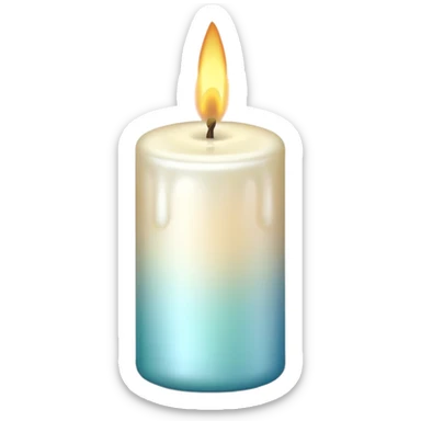 Pearl candles sticker