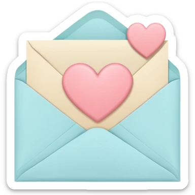 Cute envelope letter  sticker