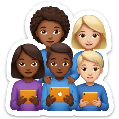 Your design should directly reflect the issue of cyberbullying or safe internet use. It should convey a positive message focused on empathy, support, or solutions. The design should be consistent with the overall spirit of the "Digital Guardians" project. sticker