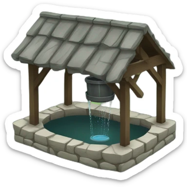 A water well sticker