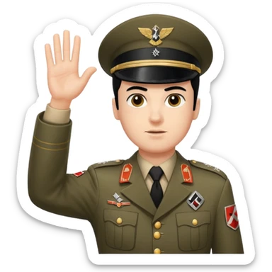 Nazi salut Hitler sticker
