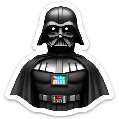 Darth Vader themed sporty Batman  1936 Cord  sticker