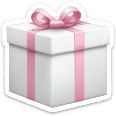 Light pink Christmas gifts under a white Christmas tree  sticker