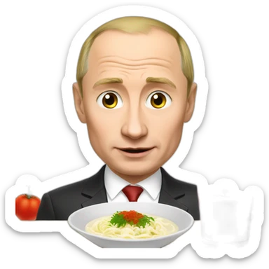 Putin eat borsch sticker