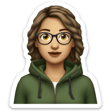 Léa

Cheveux : Bruns, mi-longs et ondulés.
Yeux : Verts.
Accessoires : Porte des lunettes rondes et des écouteurs autour du cou.
Style : Vêtements décontractés, comme un sweat à capuche. sticker