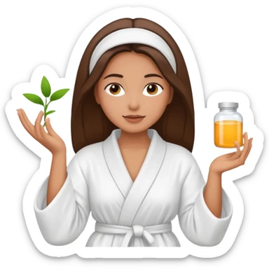 Perempuan lagi selfcare (tapi yang lebih ketutup) sticker