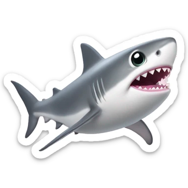 Light-pink baby shark sticker