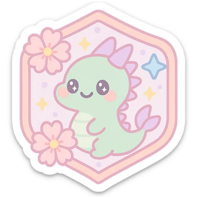 Enhance the badge with more vibrant, bold, and saturated colors in an anime style. Keep the traditional Japanese dragon inside the badge, the Japanese crest shape, gold border, sakura flowers, ninja star, and sparkly effects. Add anime-style highlights and shading to emphasize depth and vibrancy. Maintain a transparent background. Sized for Twitch or Discord use. sticker