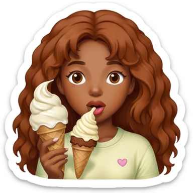 Sza eating ice cream  sticker