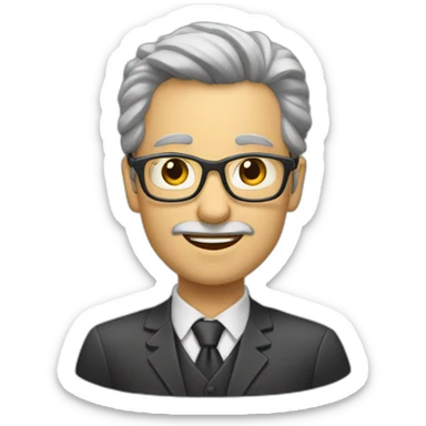 La calvitie d'un prof sticker