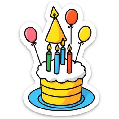 Happy birthday sticker