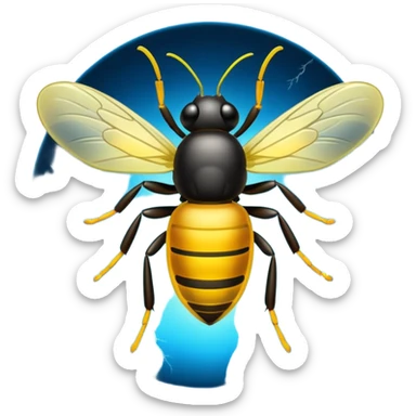 Lightening bug sticker