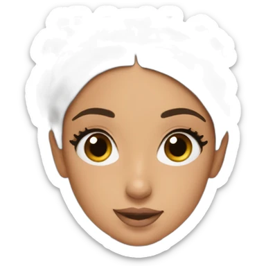 ariana grande with an high ponytai sticker