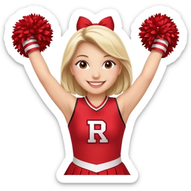 Rutgers Cheerleader sticker