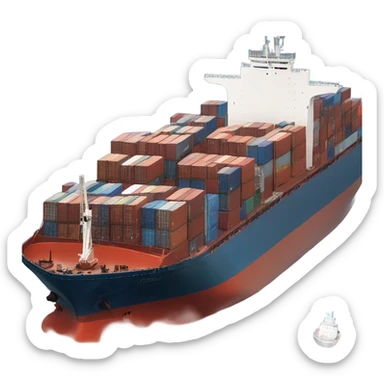 cargo ship sticker