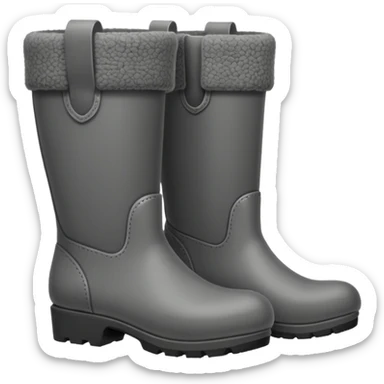 Russian felt boots made from felted wool sticker