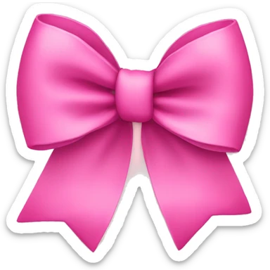Pink bow sticker
