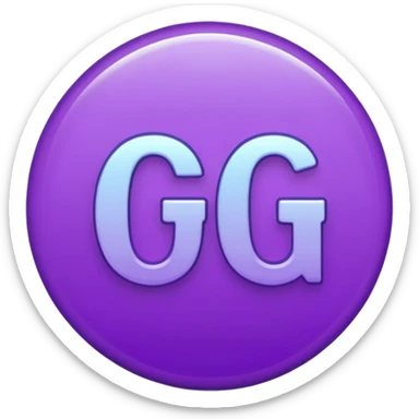 Purple circle 🟣 with letters “iG” sticker
