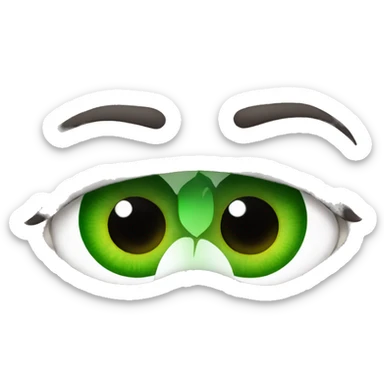 Green eyes  sticker