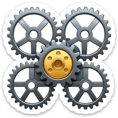 Pignon de mécanique sticker