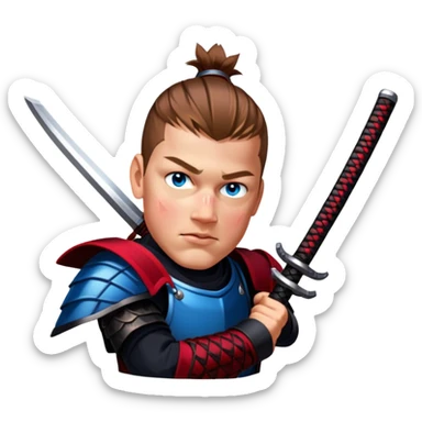 Fierce Samurai sticker