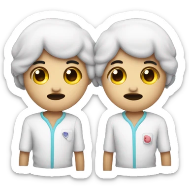 TWO CUTE KIDNEY sticker