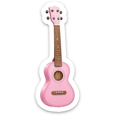 Pink Pastel Ukulele  sticker
