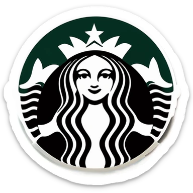Starbucks cheers sticker