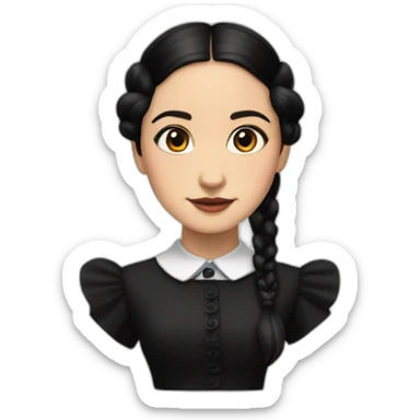 Jena Ortega As Wednesday Adams sticker