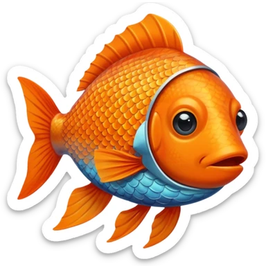 fish with ski mask sticker