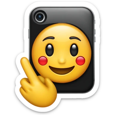 Hazme el emoji de una prensa al estilo iphone sticker