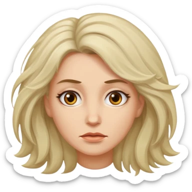 woman going insane sticker