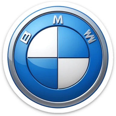 Create BMW logo Emoji sticker