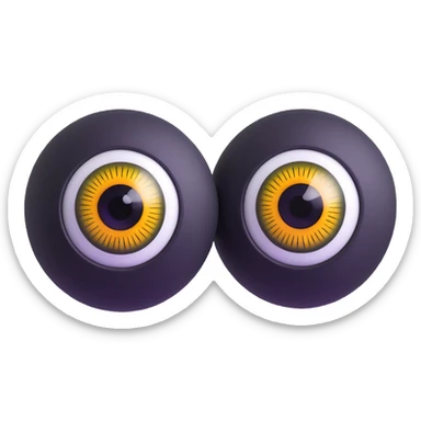 realistic 3d eyes with detailed iris sticker
